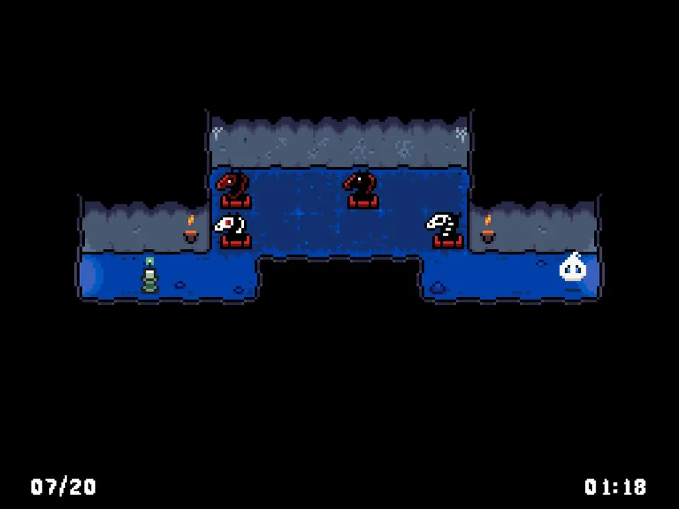 The second Candle of Virtue on the left side of Trial 7