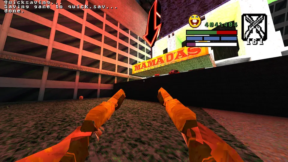 The Mamadas stage in Lapa, with the ledge to its left that leads to the Megahealth