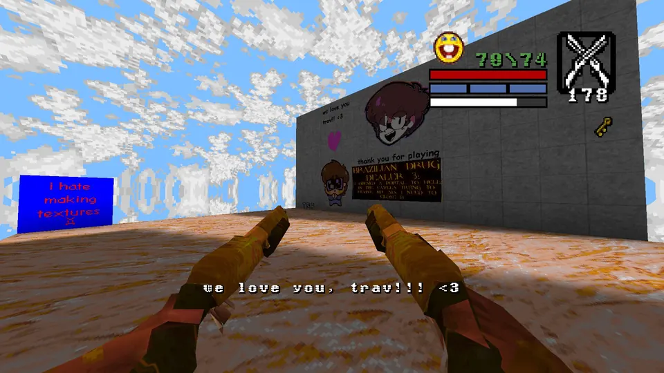 The secret message wall on the Mercado Modelo rooftops