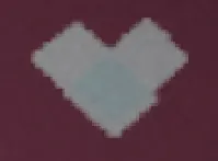 Heart of Reflection icon, a pale blue heart
