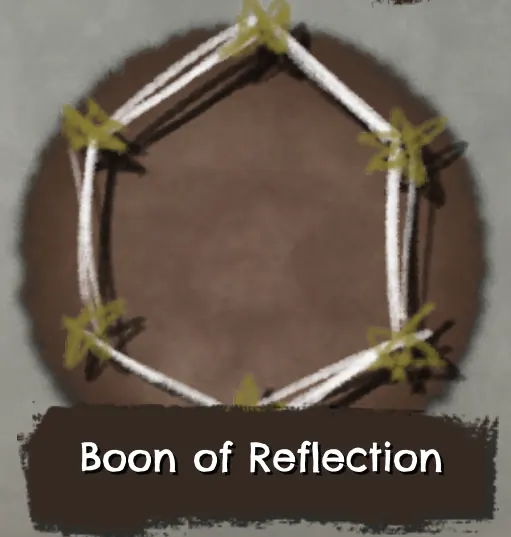 Boon of Reflection icon: six chalk stars forming a hexagon