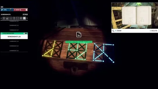 The constellation chest with yellow, green and blue patterns entered