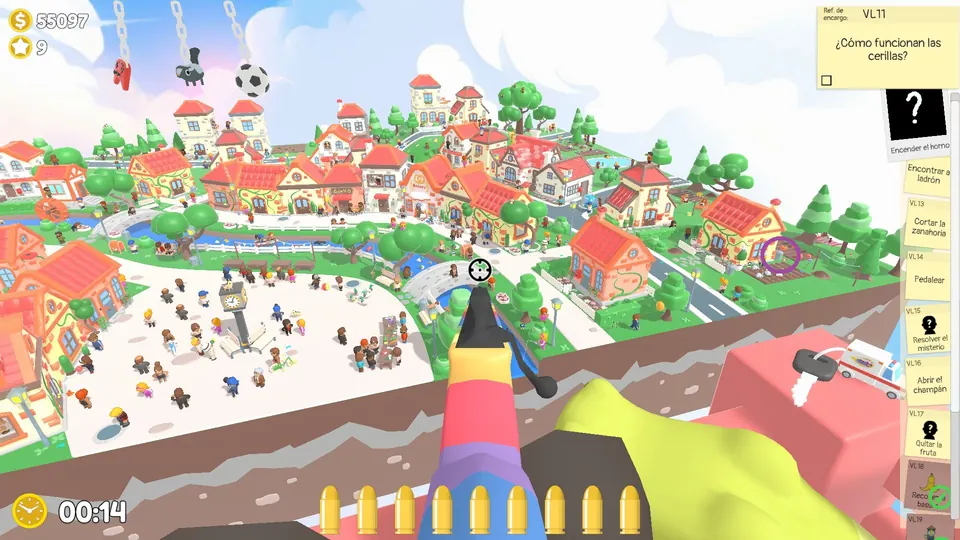 Village Day 1 rubbish thief: spawn spot 2 of 3, circled on the map