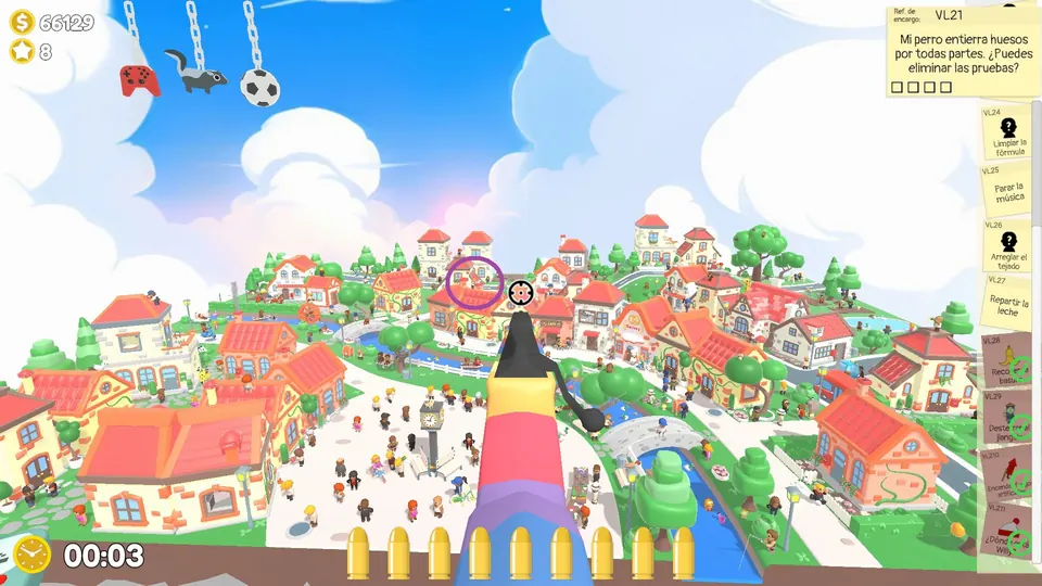 Village Day 2 chimney: spawn spot 3 of 3, circled on the map