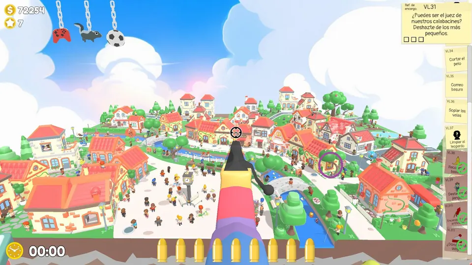 The toothpaste NPC's fixed spot across the bridge