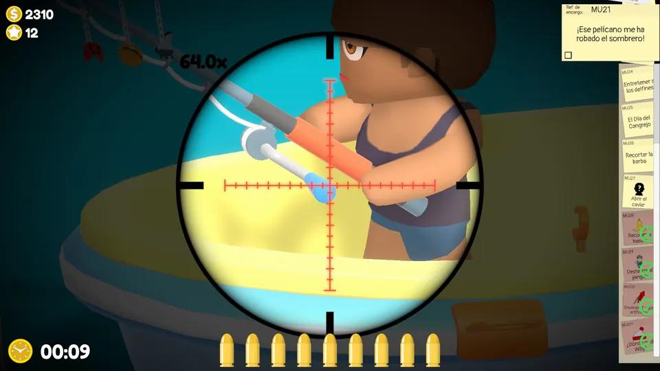 Close-up of the blue part of the fishing rod
