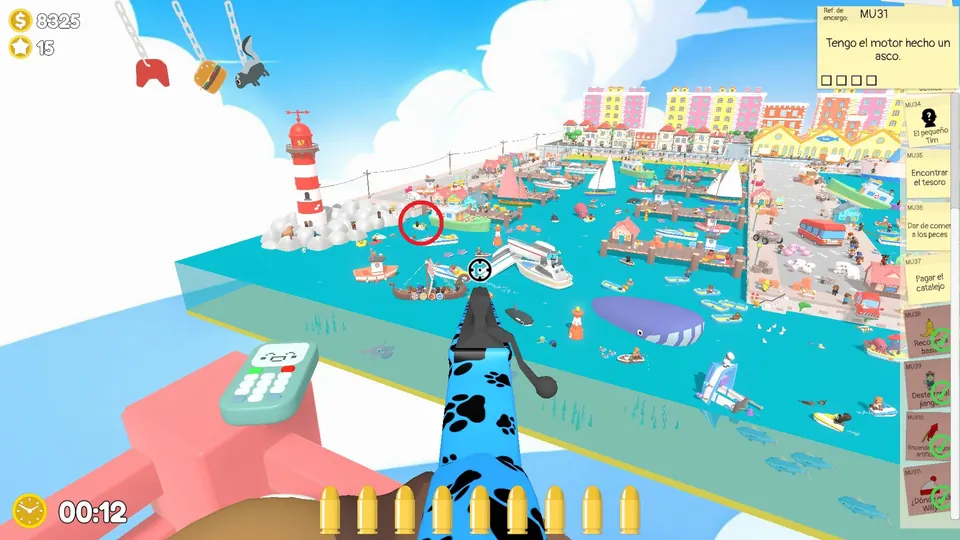 Harbour Day 3 engine: spawn spot 1 of 3, circled on the map