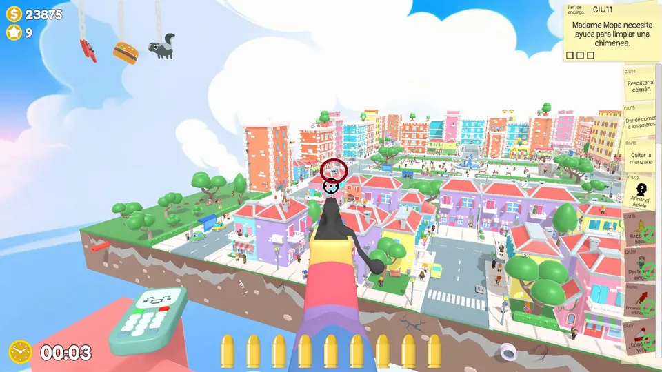 City Day 1 chimney: spawn spot 2 of 3, circled on the map