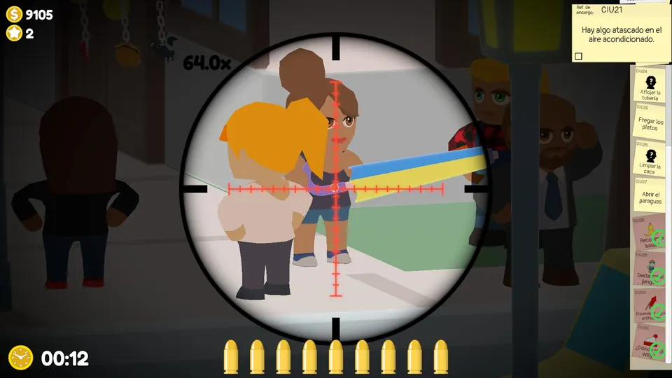 Close-up of the umbrella button
