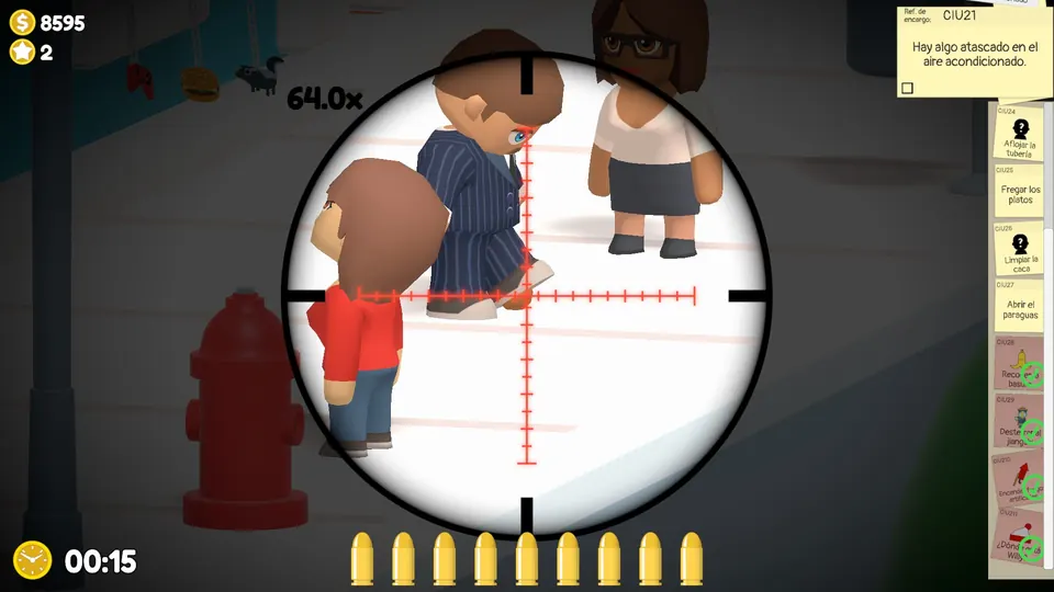 Close-up of the poop on the NPC's shoe
