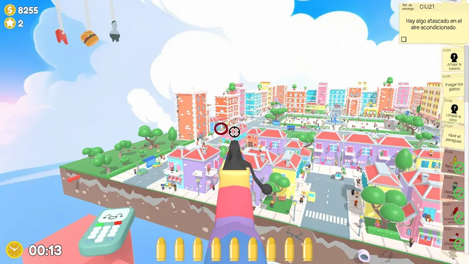 City Day 2 dishes: spawn spot 3 of 3, circled on the map