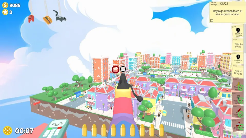 City Day 2 air conditioner: spawn spot 2 of 3, circled on the map