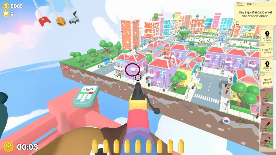 City Day 2 air conditioner: spawn spot 3 of 3, circled on the map