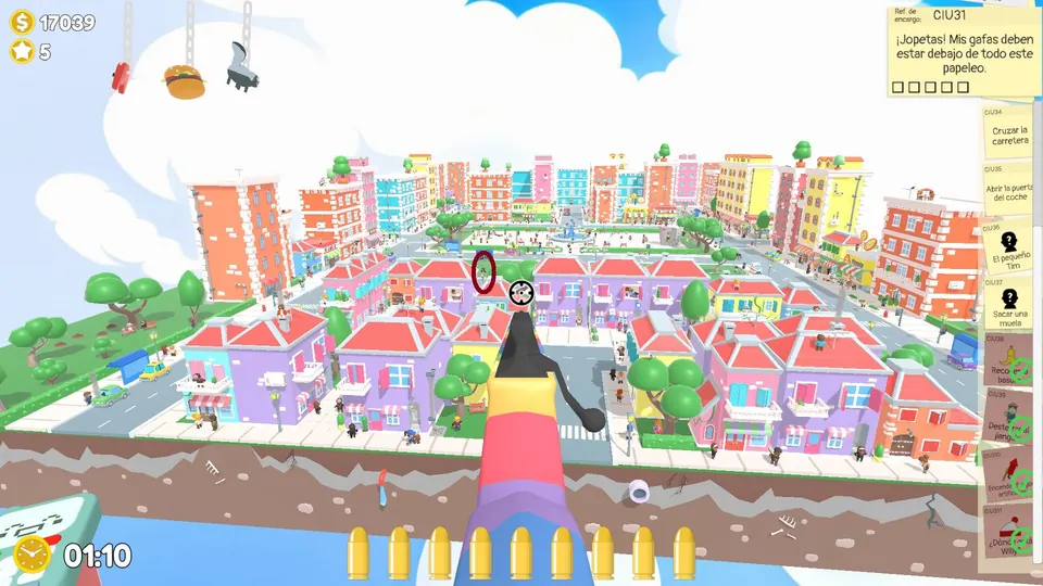 City Day 3 lamp: spawn spot 2 of 3, circled on the map