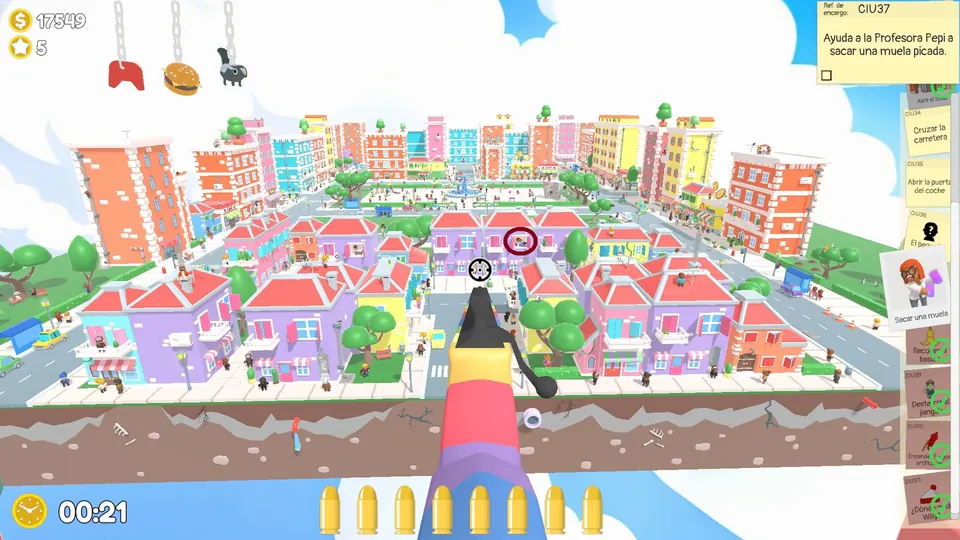 The tooth NPC's fixed spot in the houses at the start