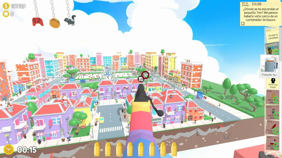City Day 3 find Tim: spawn spot 3 of 3, circled on the map