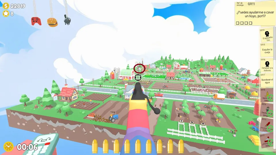 Farm Day 1 find Tim: spawn spot 2 of 3, circled on the map