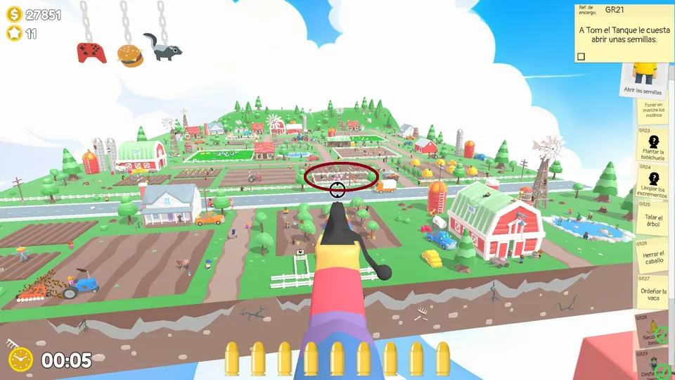 Farm Day 2 poop: spawn spot 3 of 3, circled on the map