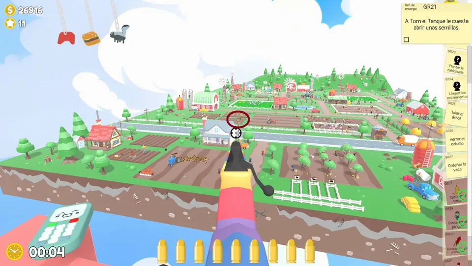 Farm Day 2 seeds: spawn spot 3 of 3, circled on the map