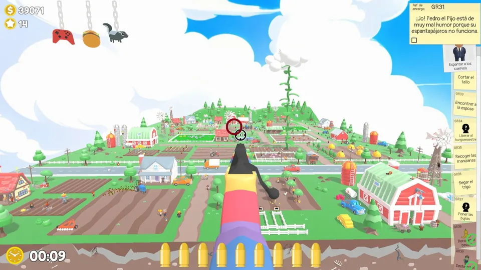 Farm Day 3 scarecrow: spawn spot 3 of 3, circled on the map