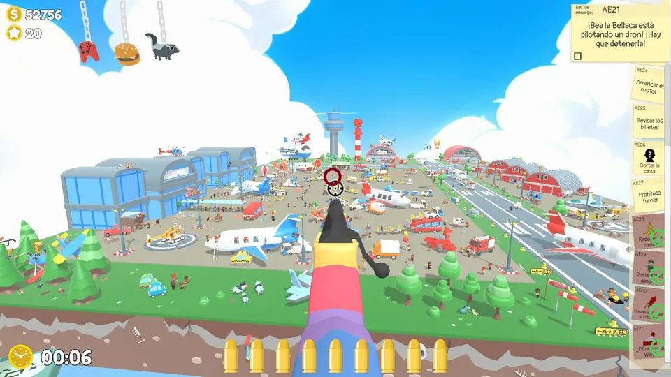 Airport Day 2 drone: spawn spot 2 of 3, circled on the map