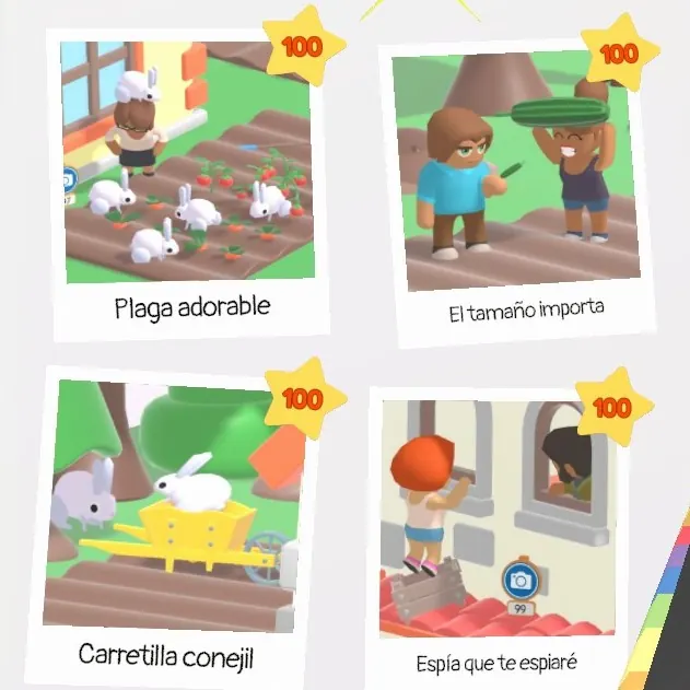 Vibrant Village album, last four photos scored 100