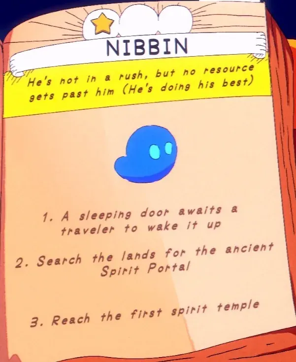 the ancient Spirit Portal that wakes Nibbin