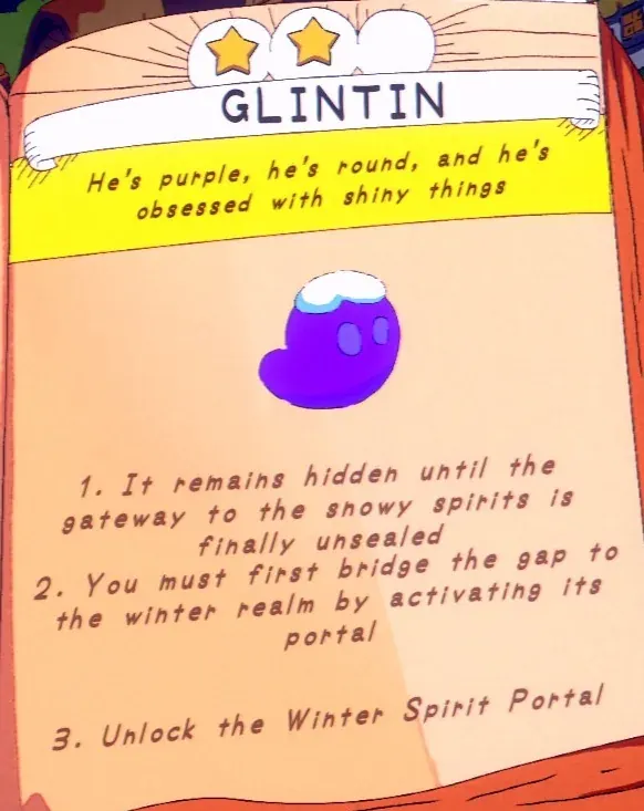 the Winter Spirit Portal that brings Glintin