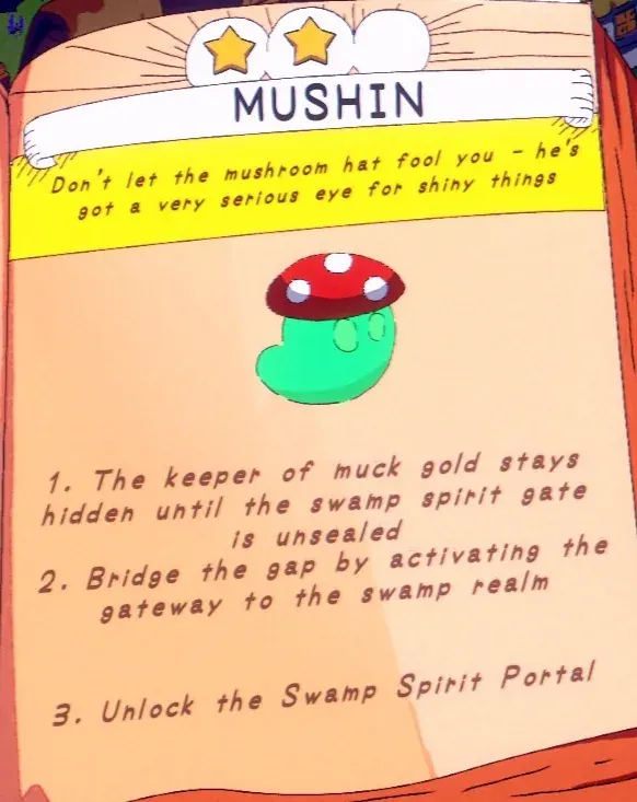 the Swamp Spirit Portal that brings Mushin