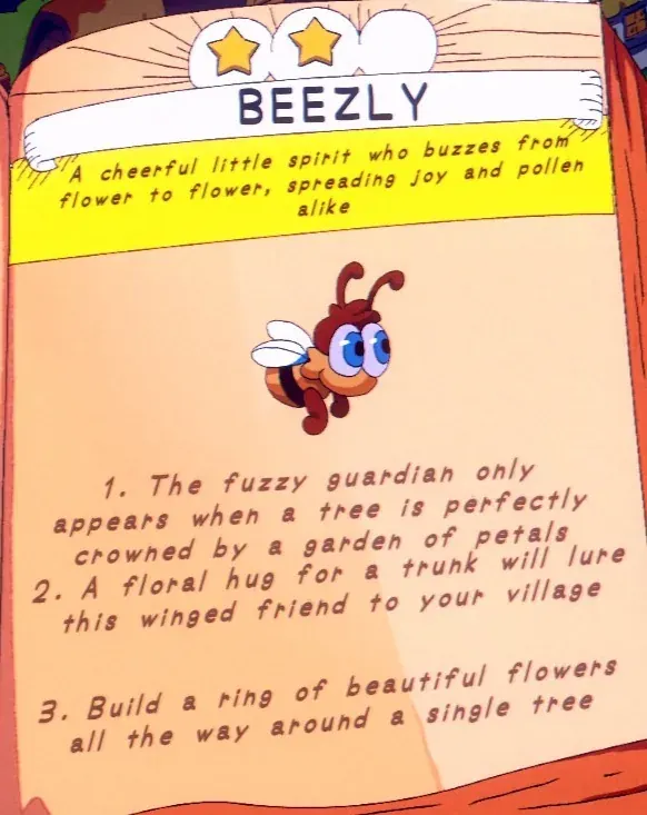 a ring of flowers around a tree for Beezly