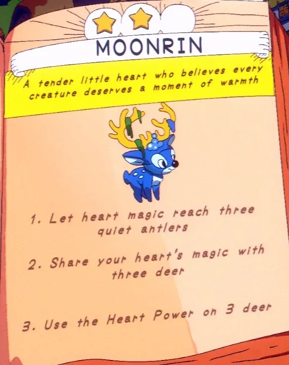Heart Power used on three deer for Moonrin