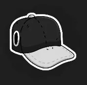 Aquarium Cap icon: a dark baseball cap with a pale brim