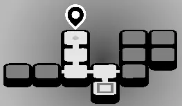 Cropten map with the pin on the screen above the junction, near the middle
