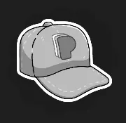 Pop Cap icon: a light baseball cap with a letter P on the front