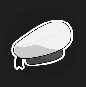 Sailor Hat icon: a flat white sailor cap with a ribbon tail