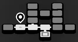 Taletorp map with the pin on the second screen from the left on the bottom row