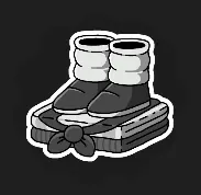 Sailor Suit icon: boots on a folded sailor suit with a neckerchief