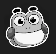 Hop Mask icon: a frog head with big round eyes