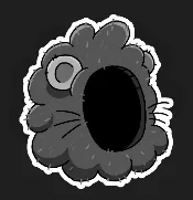 Lion Hood icon: a shaggy lion mane with a face hole