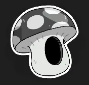 Mushroom Hood icon: a spotted mushroom cap with a face hole