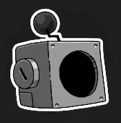 Robot Hood icon: a boxy robot head with an antenna ball