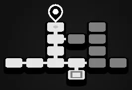 Taletorp map with the pin on the top of a four-screen column left of centre
